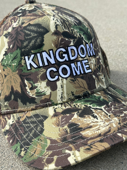 ***PREORDER*** "Kingdom Come" Embroidered Trucker Hat | Camo