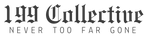 Logo of 199 Collective with tagline 'Never Too Far Gone' on a white background